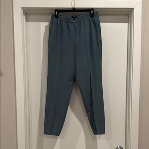 Theory Women's Blue Straight Leg Pants